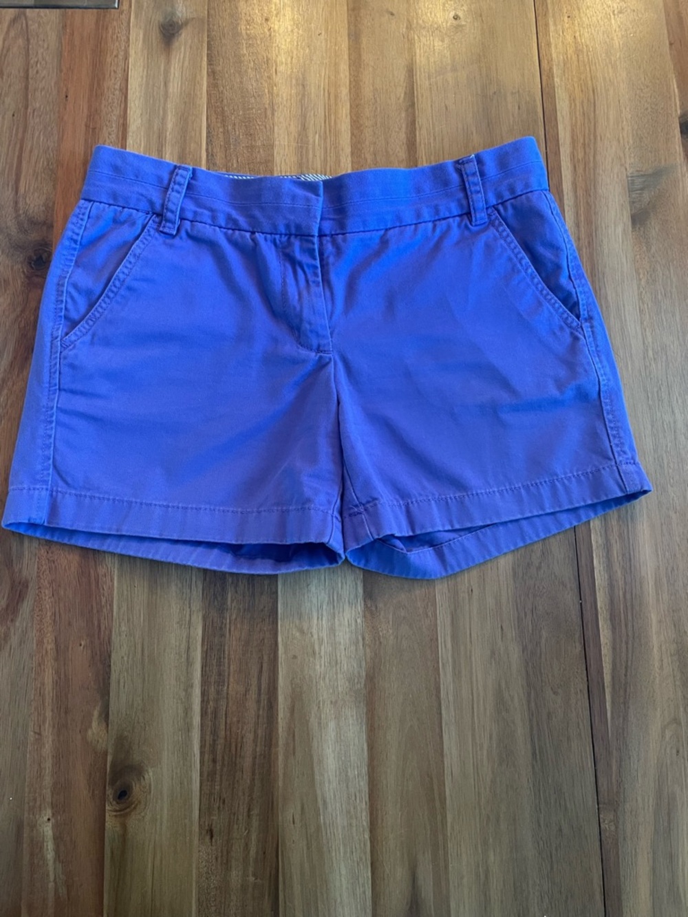 J. Crew Vibrant Lilac Blue Chino Shorts Size 4